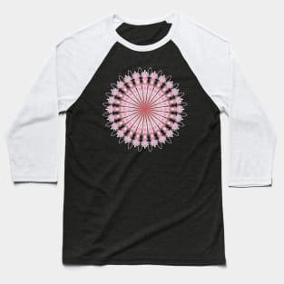 Pink Angel Of Love Mandala Baseball T-Shirt